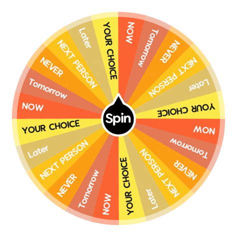 Wheel of names — Spin the wheel to decide a random choice.